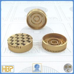 1 Inch Taper Slotted Brass Core Vents